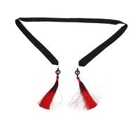 MOTHNUR Hanfu Hairband with Tassel Traditional Chinese Hair Rope for Cosplay Gender Neutral Forehead Decoration Lightweight Hair Tie for Men and Women