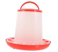 MOTHNUR Hanging Chicken Feeder with Lid Capacity Thick Integrated Poultry Feed Trough for Chickens Geese and Pigeons Easy to Clean and Stable Food Feeder for Multiple Birds