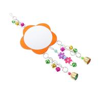 MOTHNUR Hanging Chicken Mirror for Birds and Hens Sturdy Beak Grinding Plaything with Easy Installation Enrichment Swing for Cage Entertainment and Chewing