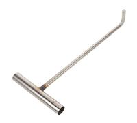 MOTHNUR Heavy Duty Stainless Steel Manhole Cover Hook Lifter Tool for Safe Handling in Narrow Spaces Ergonomic Utility Hook for Sewer Lids Drain Covers and Rolling Doors