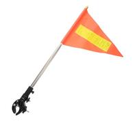 MOTHNUR High Visibility Orange Reflective Safety Flag with Telescopic Pole for Bicycles Scooters Wheelchairs Stainless Steel Extendable Trailer Safety Flag for Enhanced Nighttime