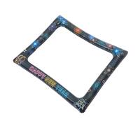 MOTHNUR Inflatable Year Photo Booth Frame PVC Party Selfie Props Glow Color Decorations for Years Eve Celebration Quick Setup