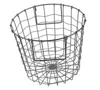 MOTHNUR Iron Firewood Storage Basket with Foldable Handle Wire Mesh Log Holder for Fireplace Portable Outdoor Logging Carrier Multipurpose Rustic Metal Basket for Firewood Magazines