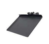 MOTHNUR Iron Mic Stand Tray with Smooth Black Surface Rack for Live Broadcast Microphone Accessories Sound Card Holder for Podcast and Studio Use