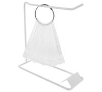 MOTHNUR Iron Stand Nail Art Display with Fan-shaped False Tips Transparent Color Sticks for Polish Sample Presentation Acrylic Palette for Salon and Client Visualization