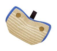 MOTHNUR Jute Dog Bite Pillow with Handles for Puppy and Medium Dogs Training Interactive Tug for Bite Strengthening and Professional Canine Exercise