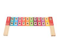 MOTHNUR Kindergarten Math Ruler Wooden Educational Tool for Subtraction Learning and Composition Household Teaching Aid for Arithmetic Skills Development and Classroom Use