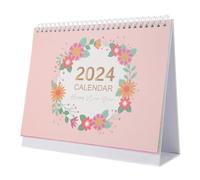 MOTHNUR Large Desk Calendar with Floral Design Spiral Bound Tabletop Organizer for Home Office Monthly Planner with To-do List Section and Standing Base for Efficient Scheduling and Desk