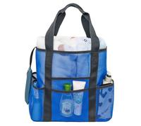 MOTHNUR Large Lightweight Mesh Beach Bag with Material Quick-dry Design Multifunction Tote for Towels and Groceries Featuring Spacious Compartments and Inside Zipper Pocket for Secure