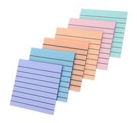 MOTHNUR Lined Self-adhesive Memo Pads Small Portable Writing Notepads in Pastel Colors for Office School Home Use Thick with Strong Adhesive for Notes To-do Lists and Message Marking