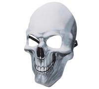 MOTHNUR Luminous Skull Mask for Halloween Party Adults, White Glow-In-The-Dark Scary Gothic Mask, Full Face Decorative Accessory for Men and Women