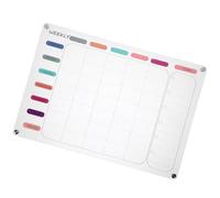 MOTHNUR Magnetic Clear Dry Erase Board Acrylic Fridge Planner Weekly Monthly Calendar for Wall Kitchen Office Classroom Smooth Writable Reusable Organizer