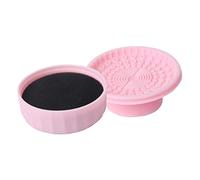 MOTHNUR Makeup Brush Cleaning Box with Silicone Sponge Dual-use Dry and Moist Brush Cleaner Mat Travel Cosmetic Tool Maintenance
