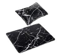MOTHNUR Manicure Hand Cushion and Wrist Rest Set, Black Marble Pattern Hand Pillow Mat, Small Manicure Accessory for Nail Art and Nail Tech Use