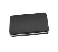 MOTHNUR Matte Black Magnetic Makeup Organizer Kit with Refillable Eyeshadow Palette and Mirror DIY Cosmetic Storage Case for Lipstick Blush Highlighter Portable Reusable Makeup Container