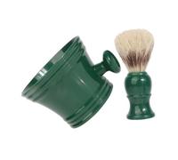MOTHNUR Men's Grooming Shaving Brush and Foam Bowl Kit for Beard Care Beard Cleaning Brush with Lather Soap Holder Daily Use Facial Hair Groomed Accessories