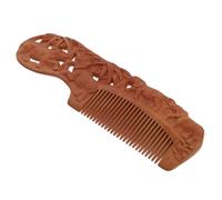 MOTHNUR Meridian Massage Comb Large Peach Wood Hair Comb for Scalp Lightweight Portable Hairstyling Tool with Smooth Handle Natural Texture Comfortable Massage Experience Gift for Women