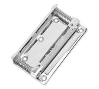 MOTHNUR Metal Mandolin Tailpiece Bridge Replacement Instrument Saddle for Acoustic Mandolin Easy Installation Compatibility for Classical and Folk Styles Silver