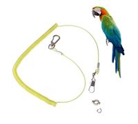 MOTHNUR Meters Adjustable Elastic Parrot Leash with No Claw Ring Bird Harness Chew-resistant Training Rope for Outdoor Use Strong Plastic and Steel Wire Suitable for Flying Random Color