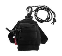 MOTHNUR Mini Outdoor Key Coin Purse Black, Portable Tiny Money Pouch Lipstick Holder, Compact Coin Organizer for Men and Women, Travel-Friendly Small Wallet for Hiking and Everyday Use