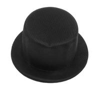 MOTHNUR Miniature Doll Craft Hat Black Sturdy Cloth DIY Material for Snowman Decoration and Doll Accessories Lovely Small Top Hat for Handmade Projects and Mixed Crafts