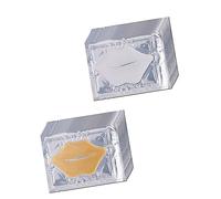 MOTHNUR Moisturizing Lip Mask Lip Pad Mask 20pcs Hydrating White and Gold Crystal Daily Use