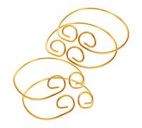 MOTHNUR Monkey King Headwear Set 4pcs, 4.5-inch Diameter Resizable Plastic Crowns, Halloween Costume Accessories for Children’s Party Performance Props