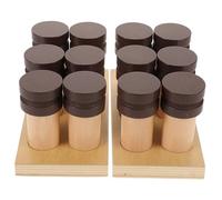 MOTHNUR Montessori Sensory Smell Training for Wooden Educational Motor Skills Development Kit Portable Preschool Learning Aid for Observation and Agility