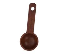 MOTHNUR Multi Function Wood Measuring Spoon Walnut Coffee Scoop for Beans Tea Sugar and Spices Round Head with Ergonomic Handle for Home Cafes and Restaurants