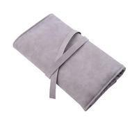 MOTHNUR Multi-Functional Cosmetic Brush Case Rolling Organizer Bag Portable Makeup Storage for Travel Home Business Creative Folding Design for Brushes Pens Paintbrushes Practical Grey