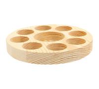 MOTHNUR Multi-slot Essential Oil Bottle Organizer Holder Shockproof Glass Bottle Storage Case with Compartments Round Base for Aromatherapy and Desktop Storage