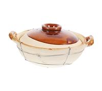 MOTHNUR Multifunction Double Handle Stew Pot Casserole for Home Cooking and Restaurants High Temperature Resistant Kitchen Cookware for Braised Chicken Rice Soup Bibimbap
