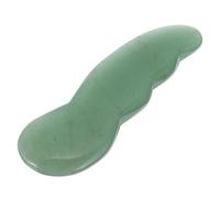 MOTHNUR Natural Jade Gua Sha Scraping Board for Facial Massage Relief Handmade Scraping Plate for Reducing Puffiness Dark Circles Wrinkles Gift for Women Self-care