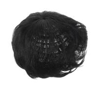 MOTHNUR Natural Looking Men's Toupee Hairpiece Lightweight Short Straight Clip Wig Realistic Synthetic Hair for Daily Use Parties Weddings Comfortable