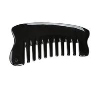MOTHNUR Natural Ox Horn Multi-functional Scalp Massage Comb for and Men Wide Tooth Hair Scalp Tool to Reduce Hair Breakage Texture Stress Portable Pocket Comb