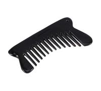 MOTHNUR Natural Ox Horn Wide-tooth Massage Comb Portable Anti-static Hair Detangling Tool for Men and Women Lightweight Scalp Care Pocket-friendly