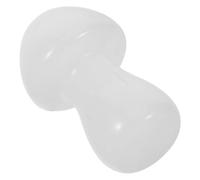 MOTHNUR Natural Quartz Crystal Mushroom Statue for Meditation and Garden Decor, Small White Crystal Figurine Healing Stone Sculpture for Mindfulness Display