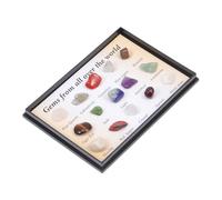 MOTHNUR Natural Stone Specimen Mini Crystal Agate Ores Educational Geology Teaching Samples for Collection and Scientific Cognition Display