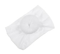 MOTHNUR Newborn Knot Headband and Donuts Head Wraps for Babies, Soft Jacquard Fabric Infant Hair Bands, Sweet Solid Color Baby Hair Accessories for Nursery and Photography