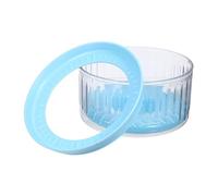 MOTHNUR No-spill Transparent Dog Water Bowl with Floating Disk Non-slip Slow Water Feeder for Indoor and Travel Use Whisker-friendly Design for Comfortable Drinking