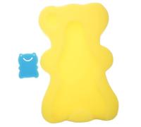 MOTHNUR Odorless Bath Cushion Non-Slip Sponge Mat for Newborns Soft Comfortable Support with Scientific Sunken Design Quick Drying Bathtub Pad for Safe Bath Random Color