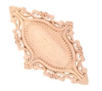 MOTHNUR Oval Embossed Wood Applique Decorative Furniture Decor Woodcarving Onlay for DIY Home Wall Art Easy Installation European Style