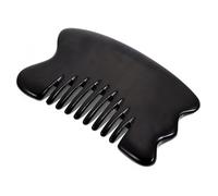 MOTHNUR Ox Horn Guasha Scraping Comb for Body Massage Multi-Function Acupoint Tool Smooth Edges for Skin Comfort Lightweight Portable Relaxation Artifact for Scalp and Stress Relief