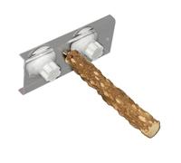 MOTHNUR Parrot Stand with Acrylic Suction Cup and Hardwood Rod 20cm Compact Bird Perch for Car Travel Training Toy Suitable for Parrots and Cage Birds