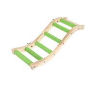 MOTHNUR Pet Parrot Climbing Ladder Wooden Bird for Parakeets Cockatiels Lovebirds Stimulates Mind and Motor Skills Promotes Beak Conditioning Green Climb Prop for Caged Birds