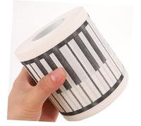 MOTHNUR Piano Pattern Bathroom Tissue Roll Decorative Printed Toilet Paper Creative Music Note Napkin Soft Skin-Friendly Gift for Music Lovers
