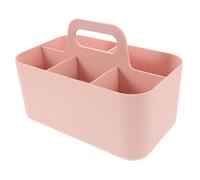 MOTHNUR Plastic Organizer Handle Portable Storage Box Plastic Portable Craft Storage Organizer Convenient Shower for Table Classroom Divided Basket Handle for Cleaning Supplies Shower