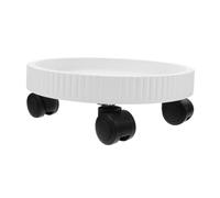 MOTHNUR Plastic Plant Pot Tray with Rolling Wheels Portable Flowerpot Base Stand for Indoor Outdoor Garden Stable PP Material Plant Coasters for Various Pot Easy to Move Planter Plate