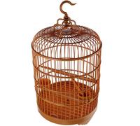 MOTHNUR Plastic round Bird Cage for Parakeets Budgies Lovebirds Cockatiels 25cm Sturdy Lightweight Pet Birdcage Suitable for Small Parrots and Travel Use