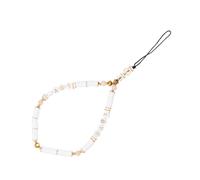 MOTHNUR Polymer Clay and Crystal Mobile Phone Lanyard Bohemian Style Decorative Cell Phone Chain for Women Soft Pottery Anti-lost Strap Suitable for Hanging and Camera Rope